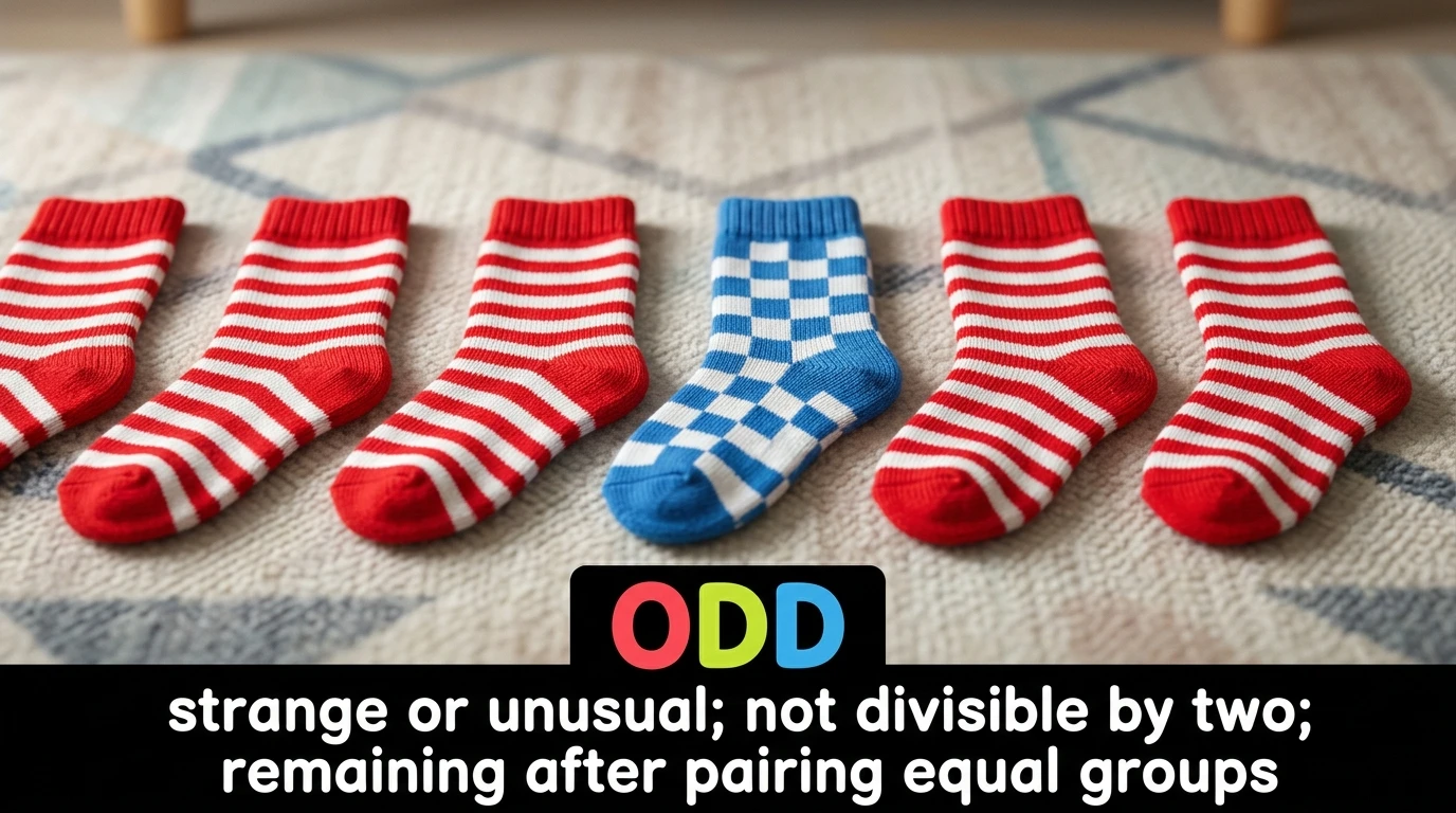 English Illustration for odd